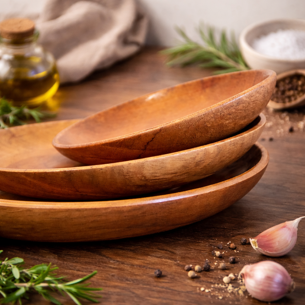 Premium Wooden Plates