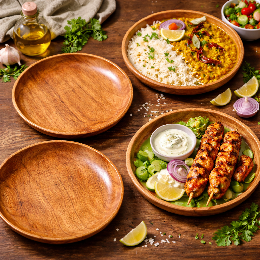 Premium Wooden Plates