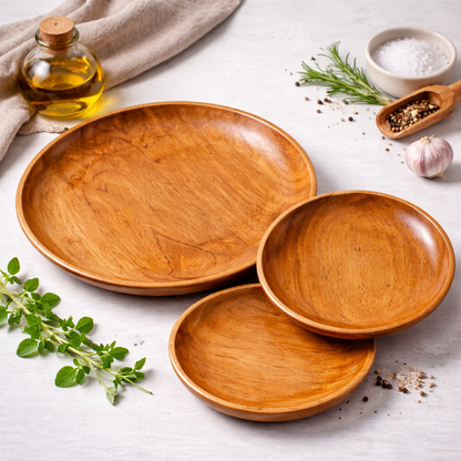 Premium Wooden Plates